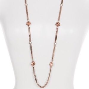 Givenchy Strand Necklace - Rose Gold & Crystals💎